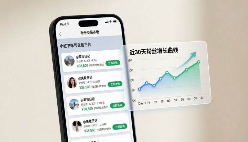 小红书账号出售网怎么选？这几点帮你避坑
